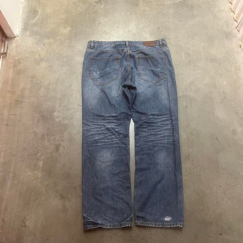 Y2K rocawear mens blue jeans baggy skater wide leg 90s hiphop 40‎